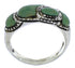 Authentic Sterling Silver Southwest Turquoise Ring Size 6-1/4 JX37404
